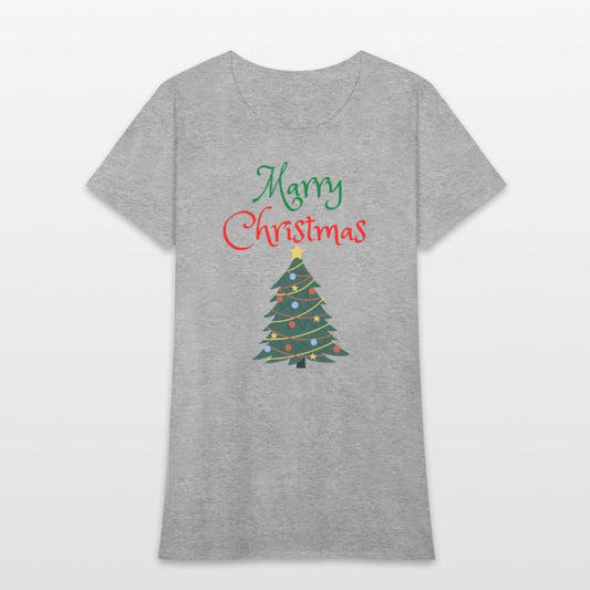 merry christmas with christmas tree