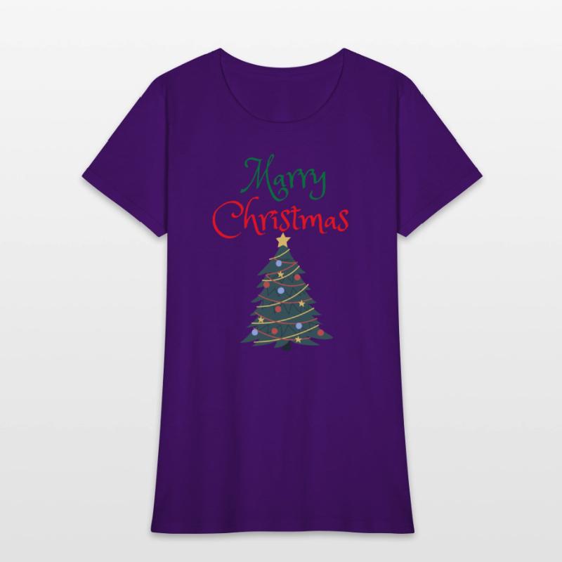 merry christmas with christmas tree