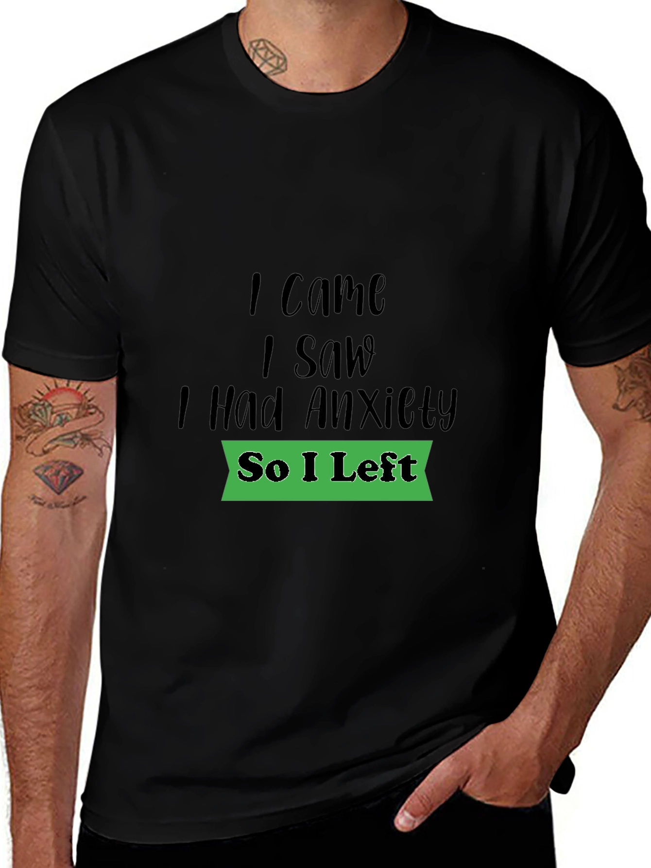 Anxiety Humor Graphic T-Shirt