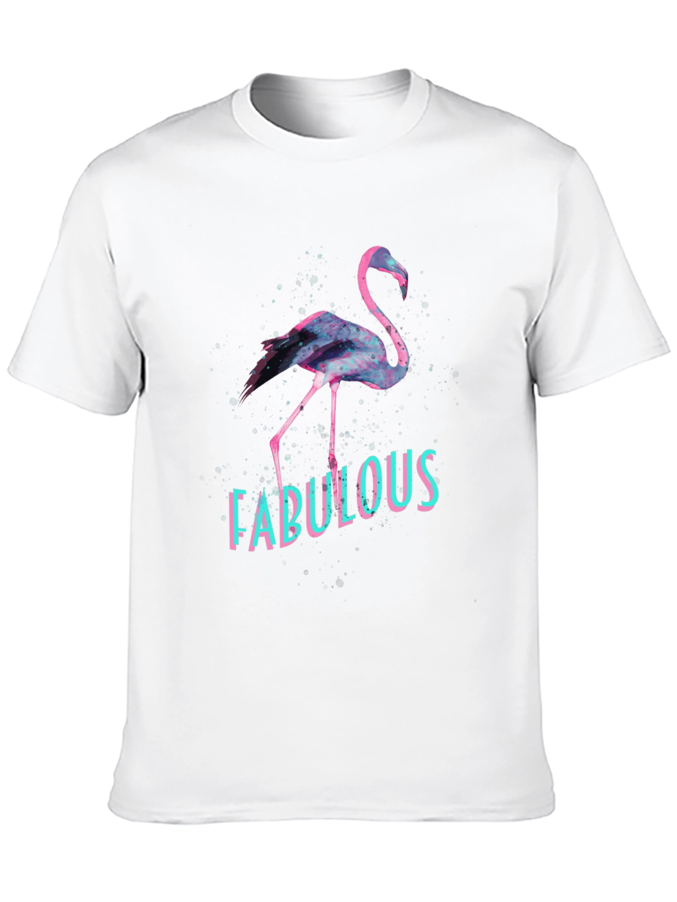 Fabulous Flamingo Graphic Tee - Black