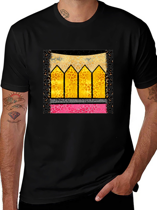 Leopard Print Pencil Graphic T-Shirt