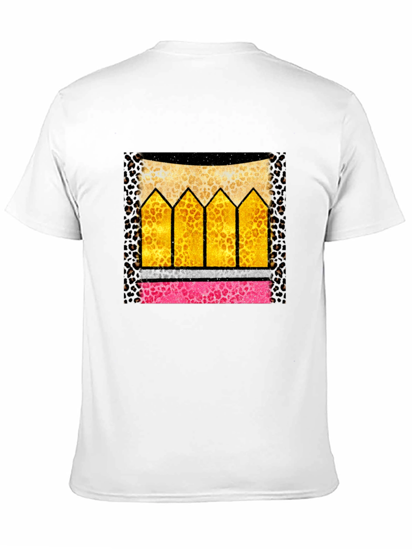 Leopard Print Pencil Graphic T-Shirt