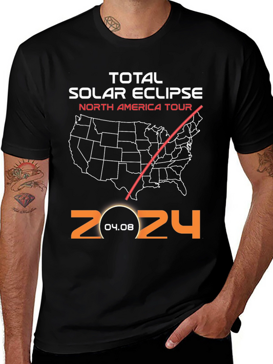 2024 Total Solar Eclipse North America Tour T-Shirt