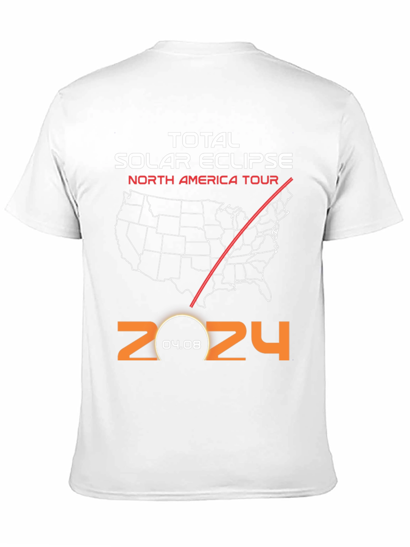 2024 Total Solar Eclipse North America Tour T-Shirt