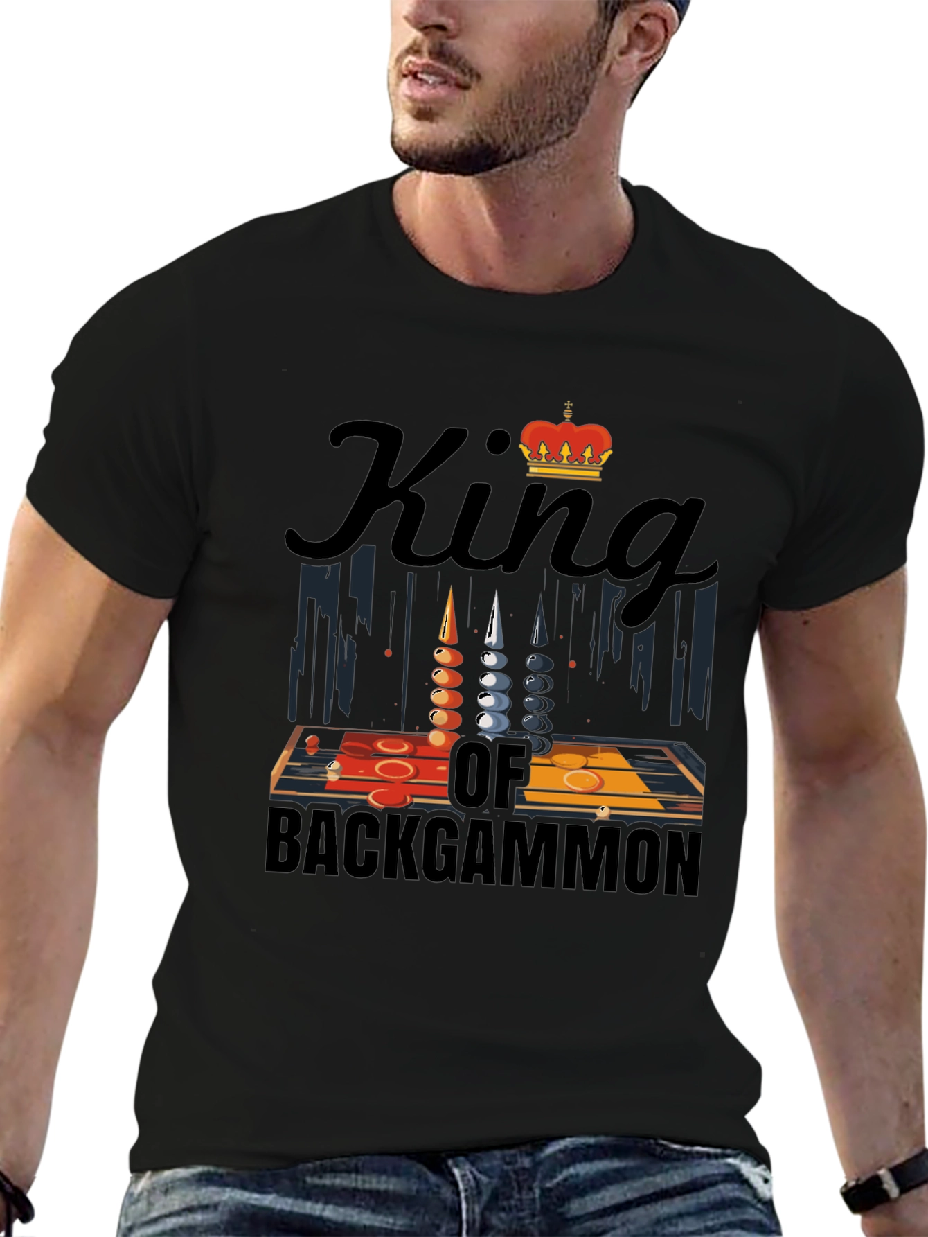 King of Backgammon Graphic Tee
