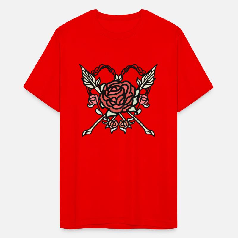 Minimalist Love Roses and Arrows
