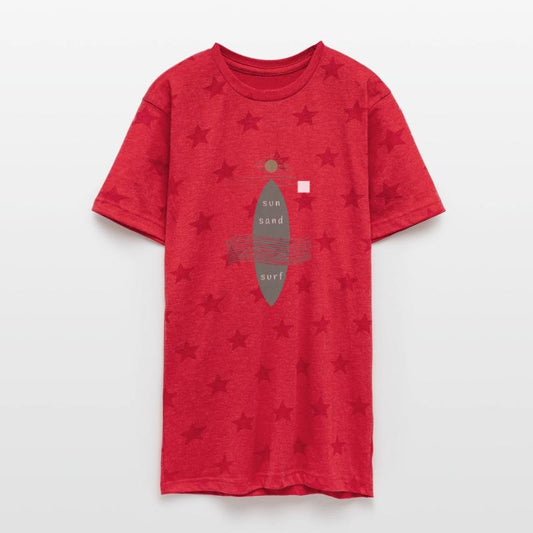 Minimalist sun,sand and surf design