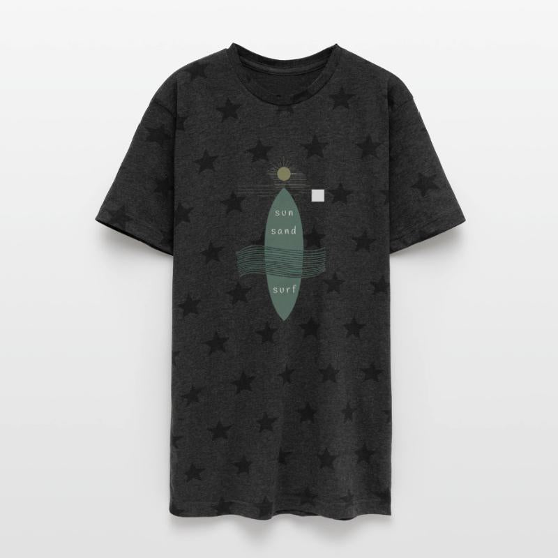 Minimalist sun,sand and surf design