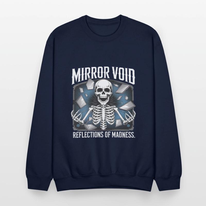 Mirror Void Gothic Skull Symmetry Shirt