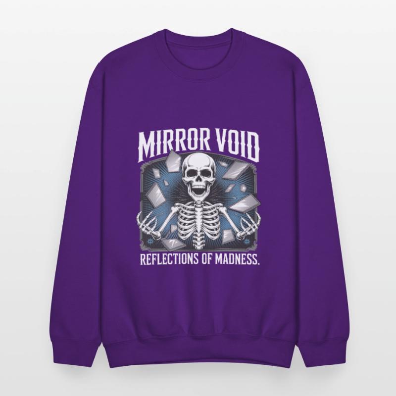 Mirror Void Gothic Skull Symmetry Shirt