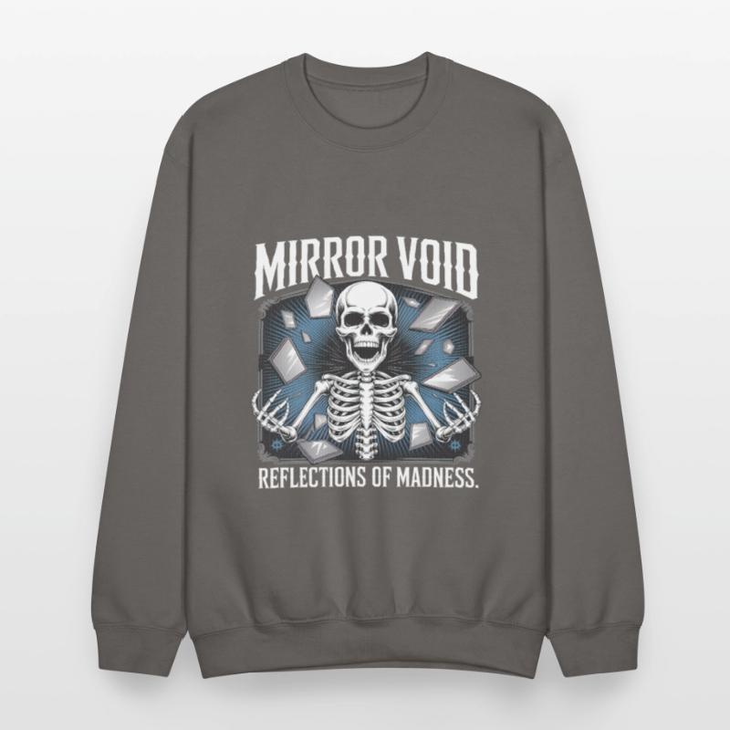 Mirror Void Gothic Skull Symmetry Shirt
