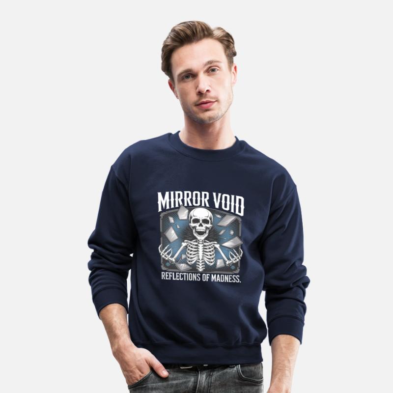 Mirror Void Gothic Skull Symmetry Shirt