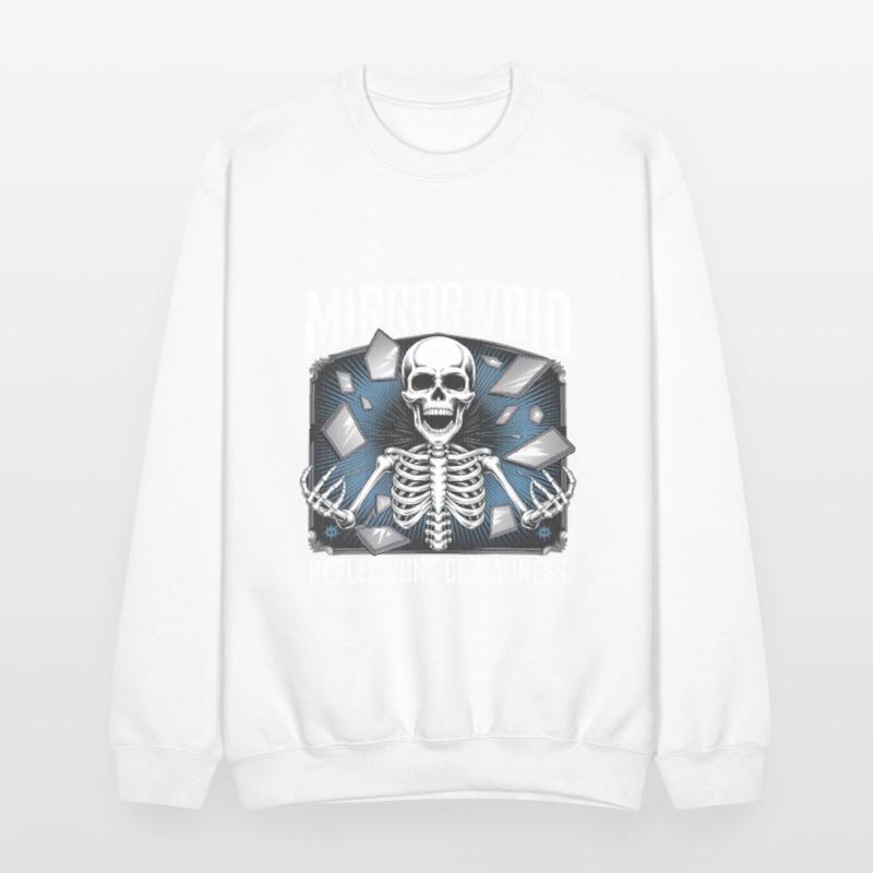 Mirror Void Gothic Skull Symmetry Shirt
