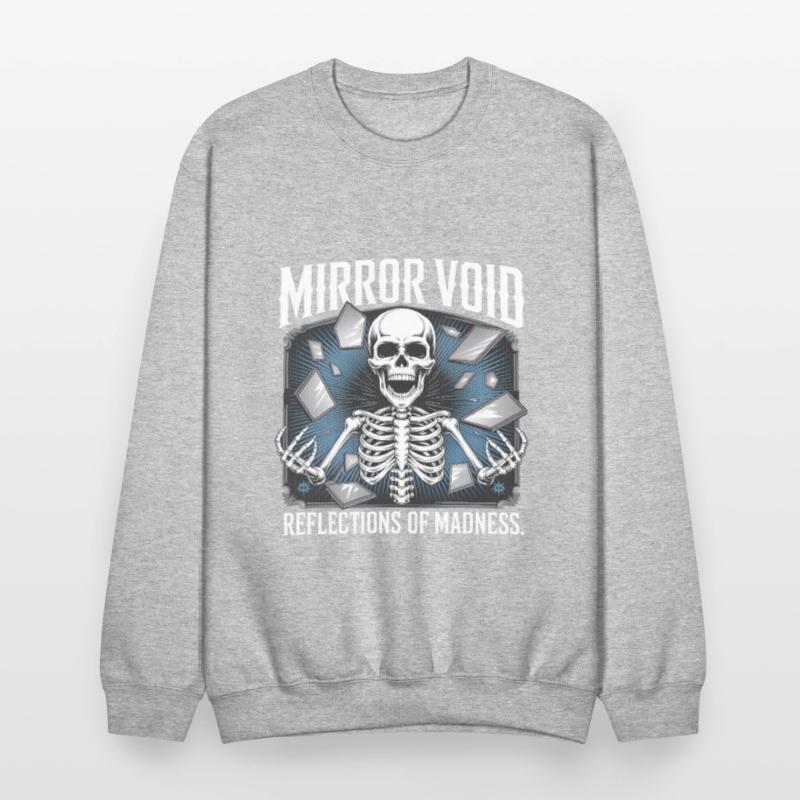 Mirror Void Gothic Skull Symmetry Shirt