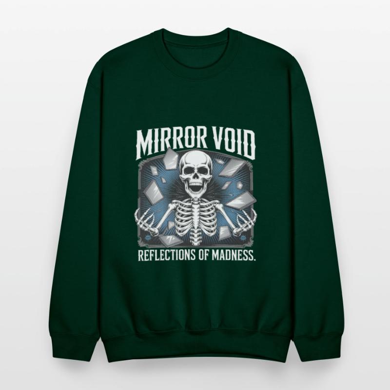 Mirror Void Gothic Skull Symmetry Shirt