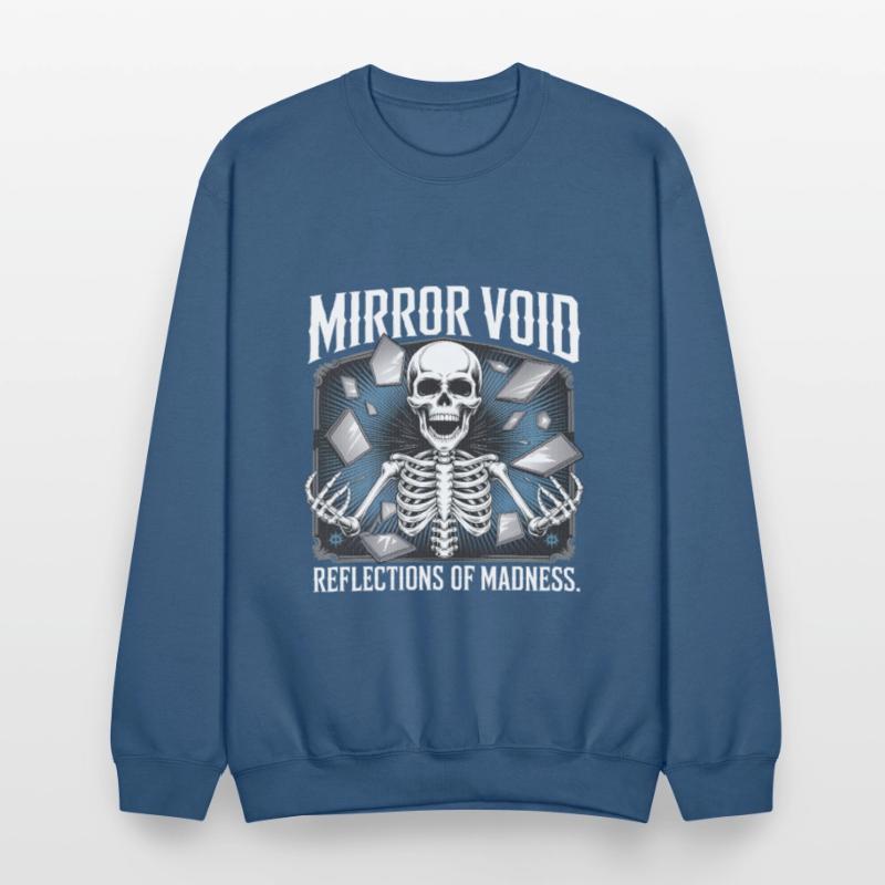 Mirror Void Gothic Skull Symmetry Shirt