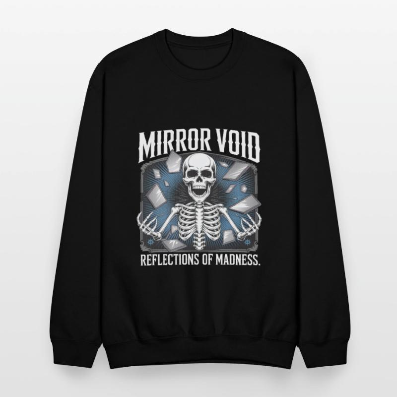 Mirror Void Gothic Skull Symmetry Shirt