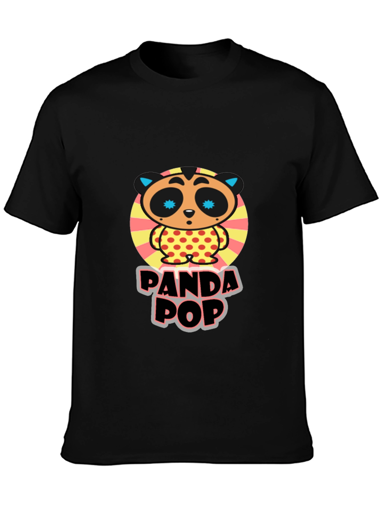 Panda Pop Graphic Tee - Unique Cartoon Design