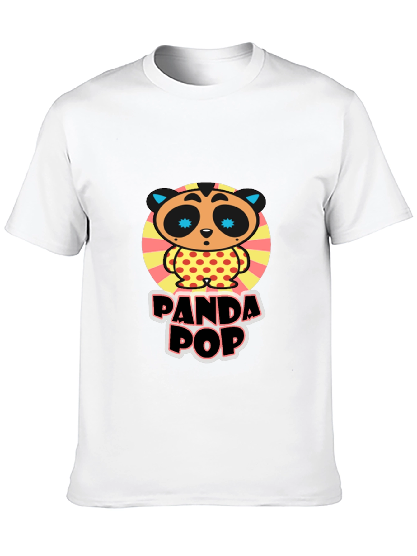 Panda Pop Graphic Tee - Unique Cartoon Design