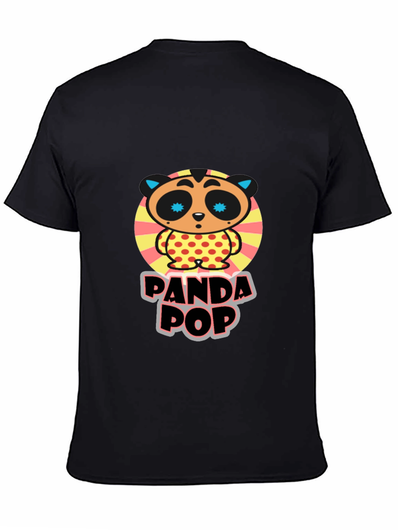 Panda Pop Graphic Tee - Unique Cartoon Design