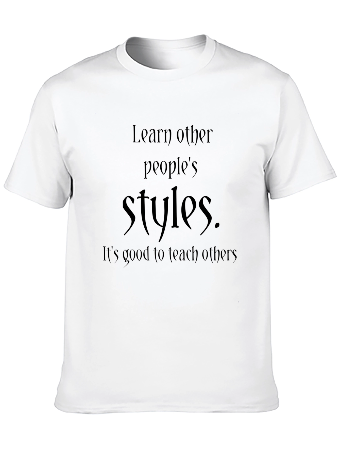 Learn Styles Black T-Shirt
