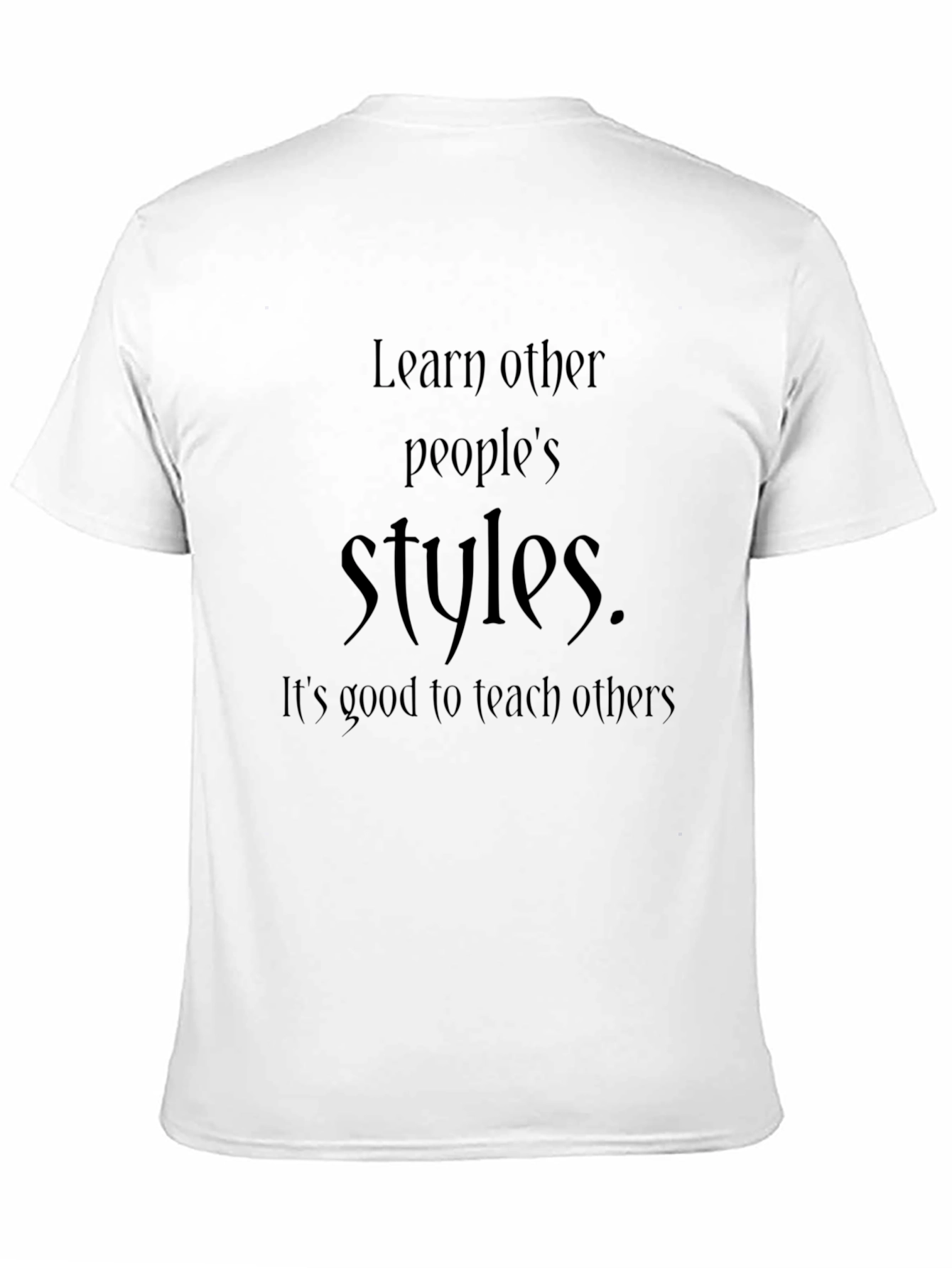 Learn Styles Black T-Shirt