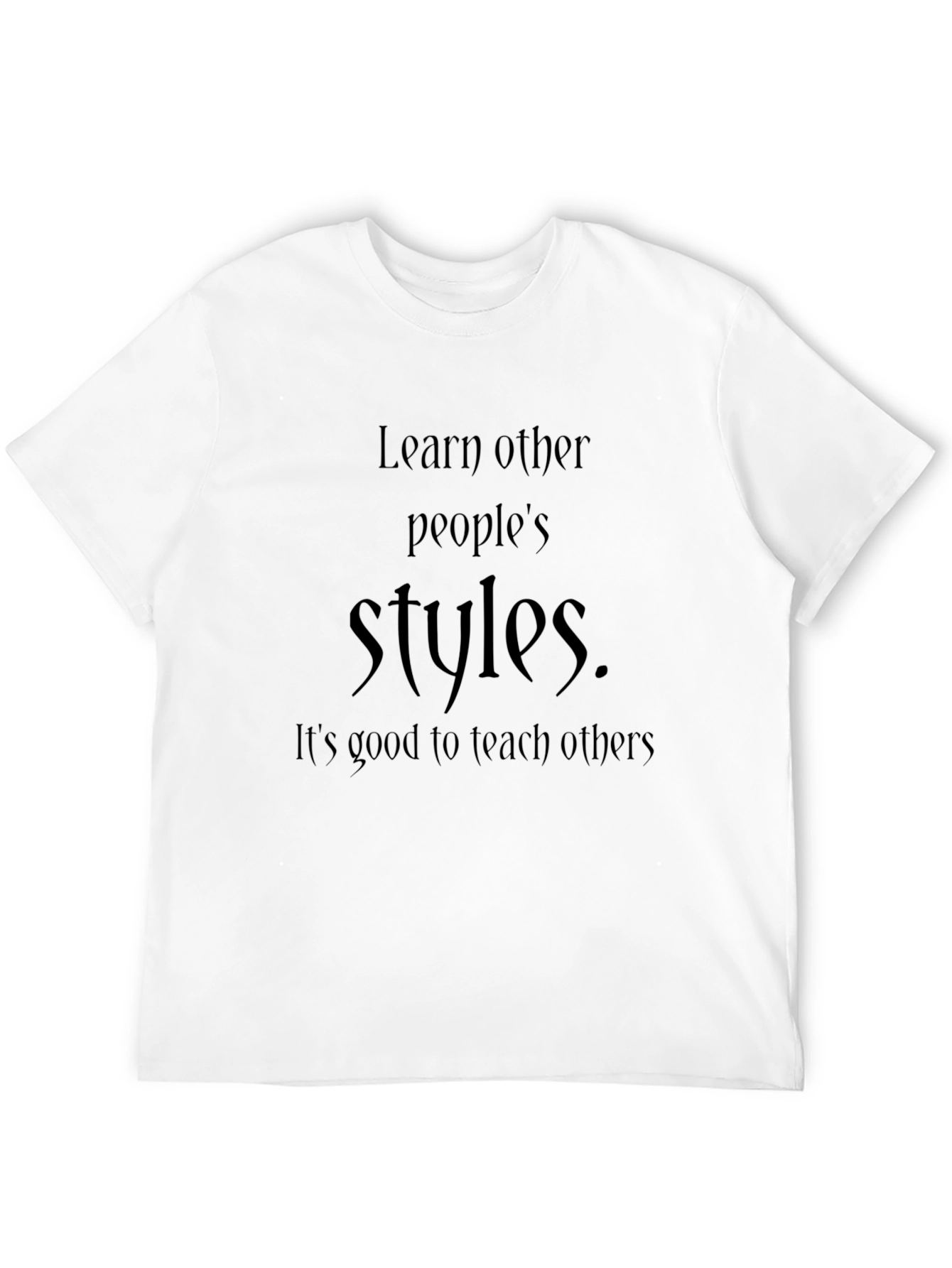 Learn Styles Black T-Shirt