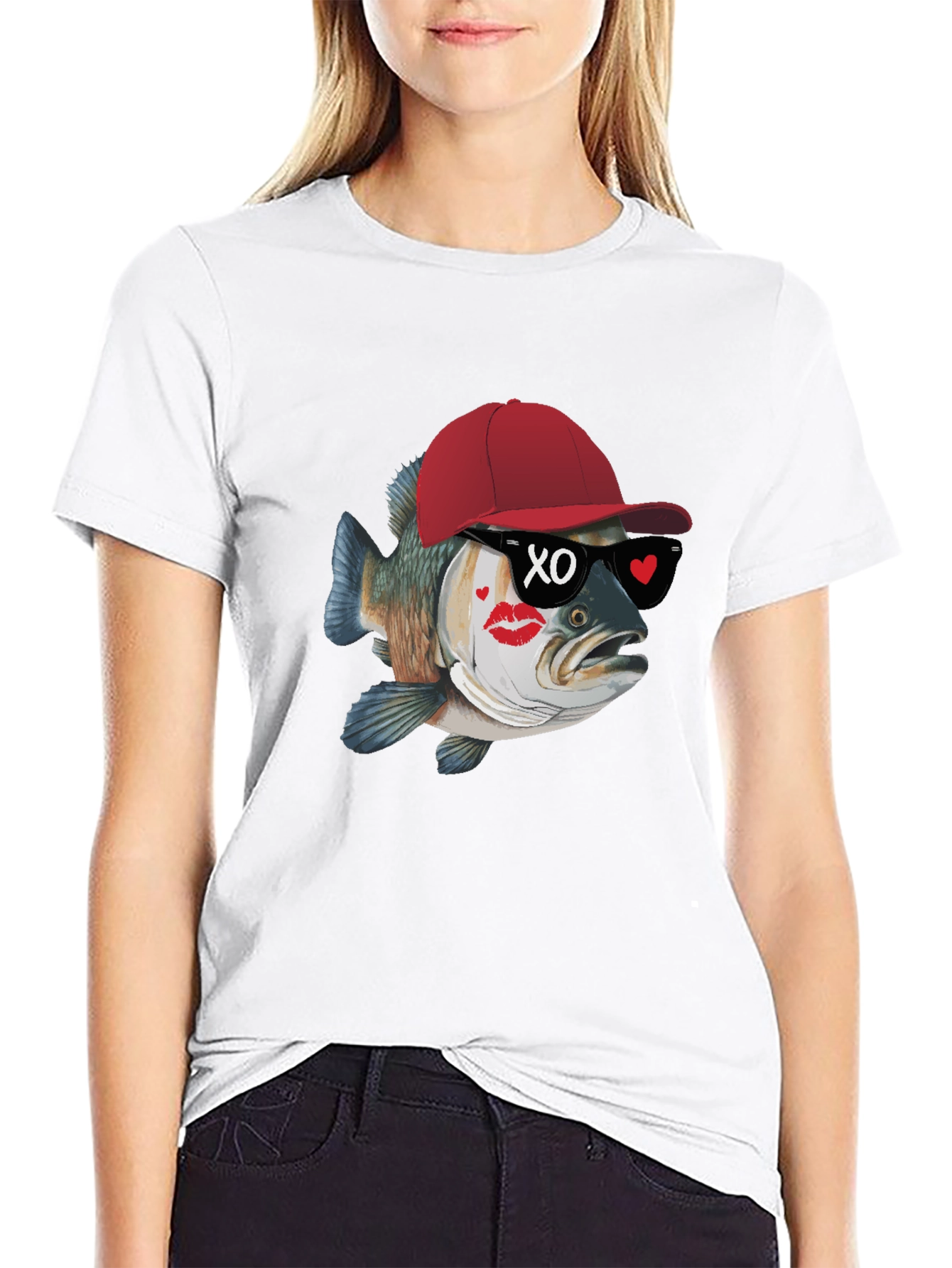 Cool Fish Graphic Tee - Black
