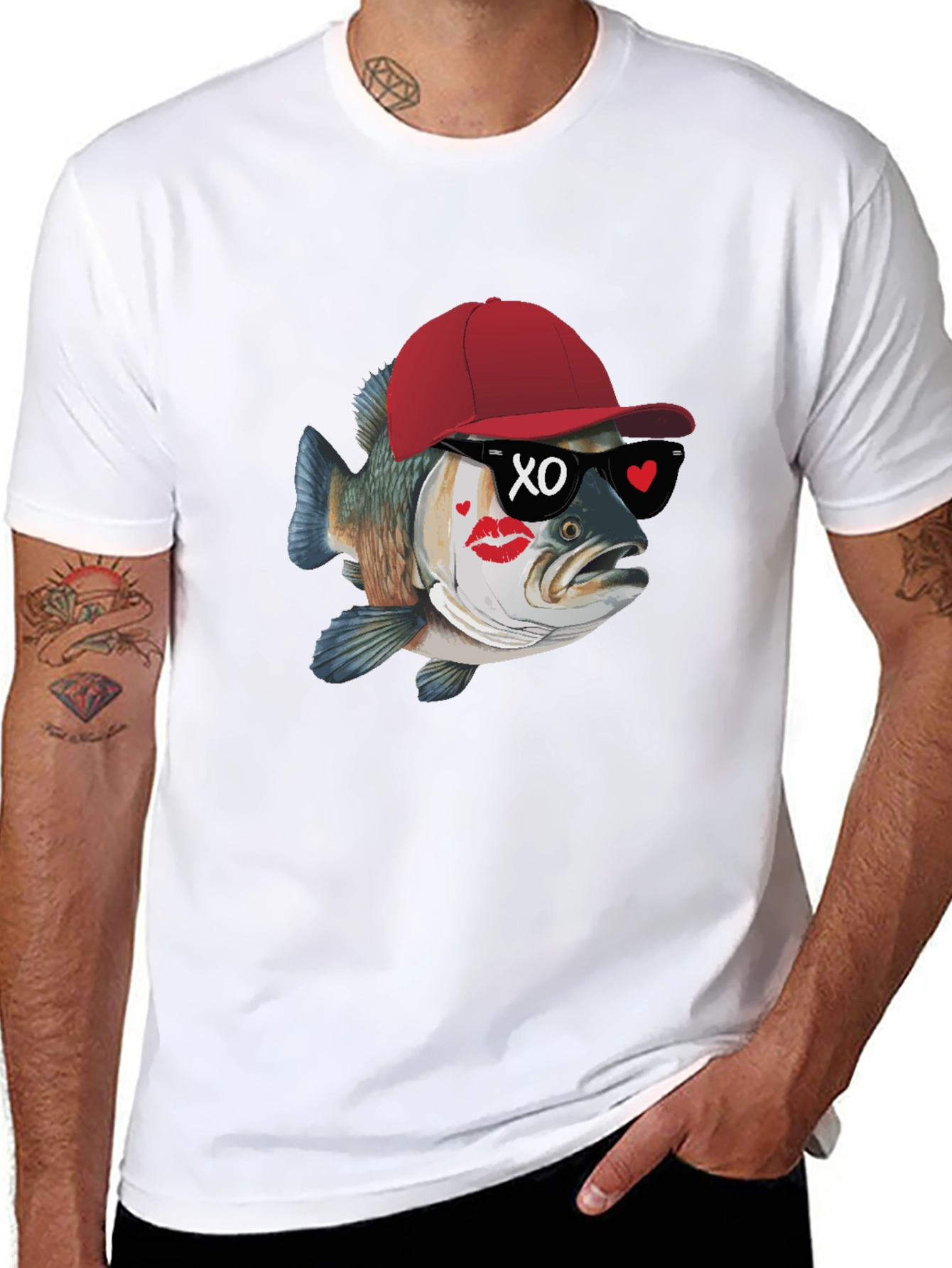 Cool Fish Graphic Tee - Black