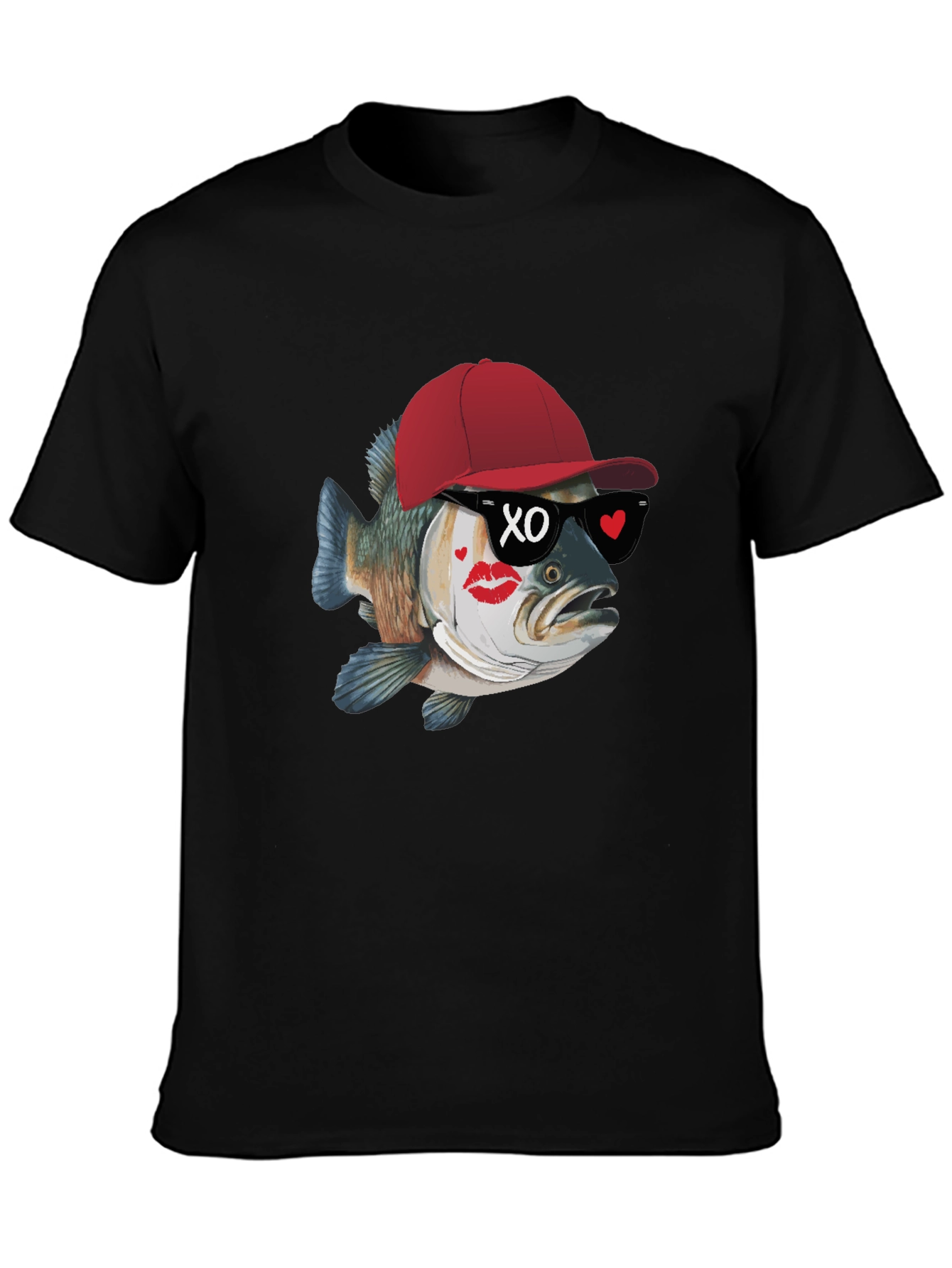 Cool Fish Graphic Tee - Black