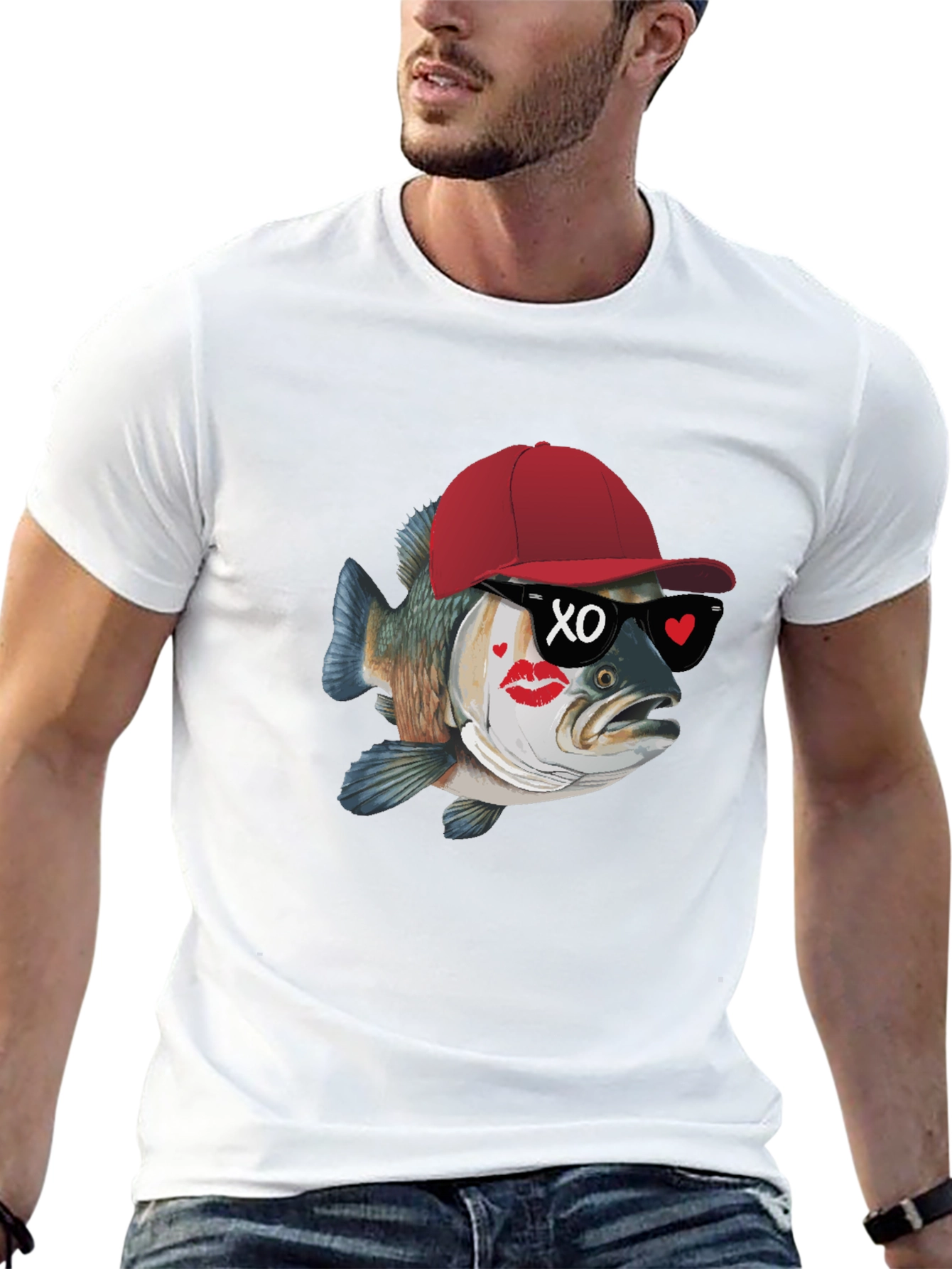 Cool Fish Graphic Tee - Black