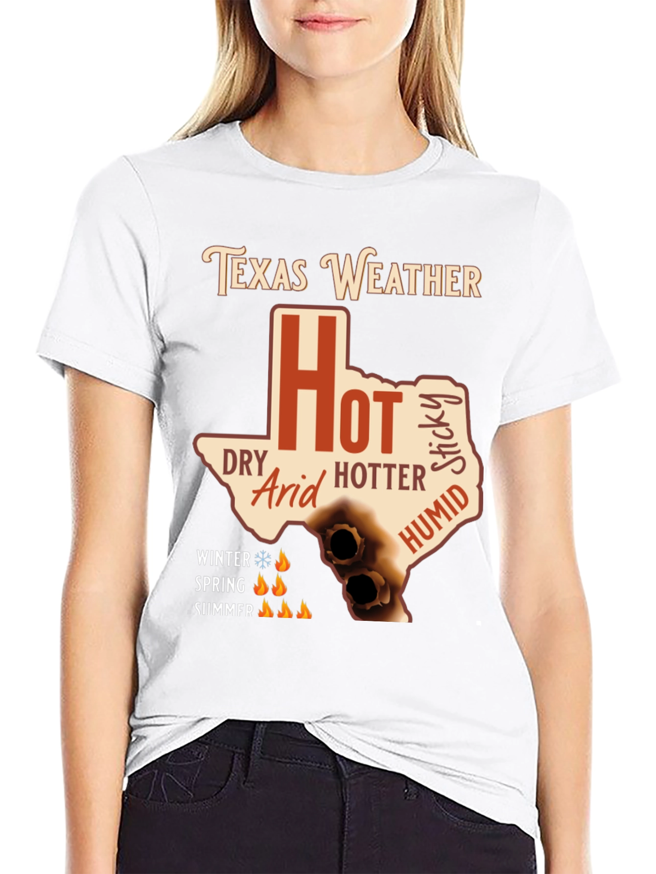 Texas Weather T-Shirt - Hot Humid Dry Arid Sticky
