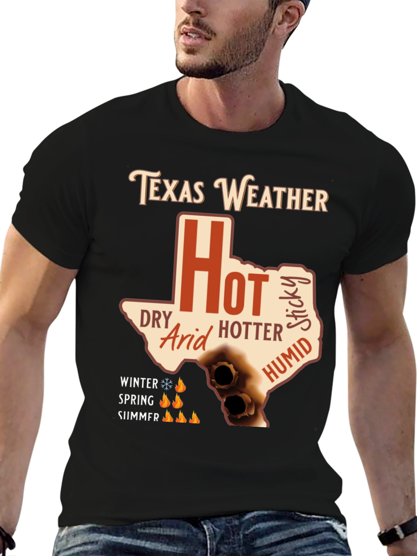 Texas Weather T-Shirt - Hot Humid Dry Arid Sticky