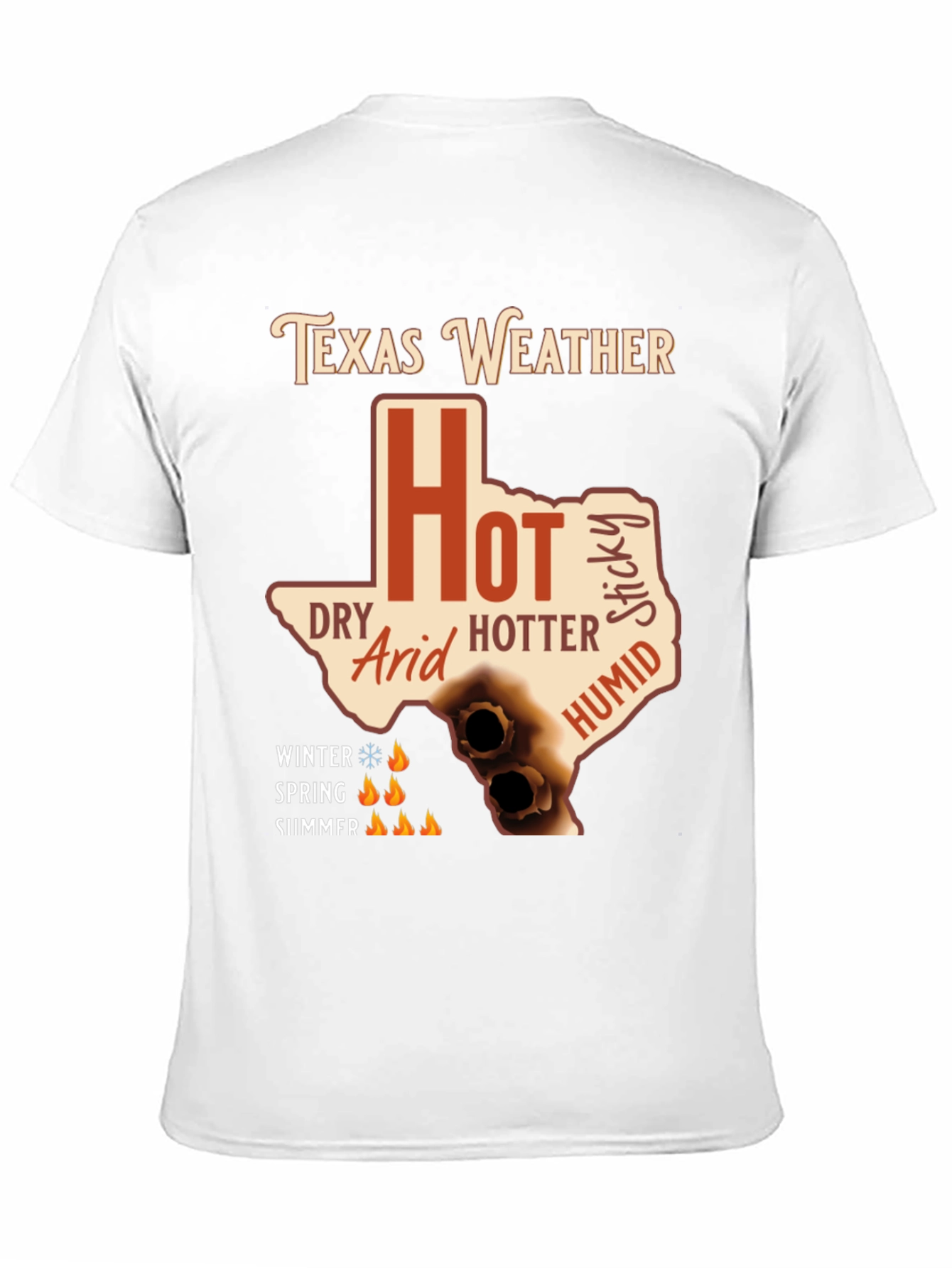 Texas Weather T-Shirt - Hot Humid Dry Arid Sticky