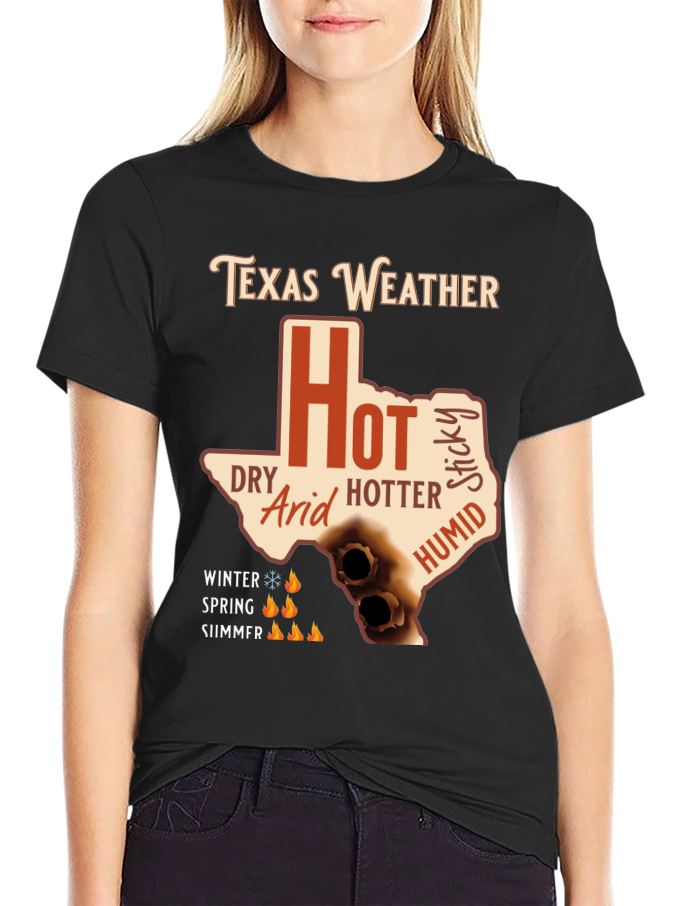 Texas Weather T-Shirt - Hot Humid Dry Arid Sticky