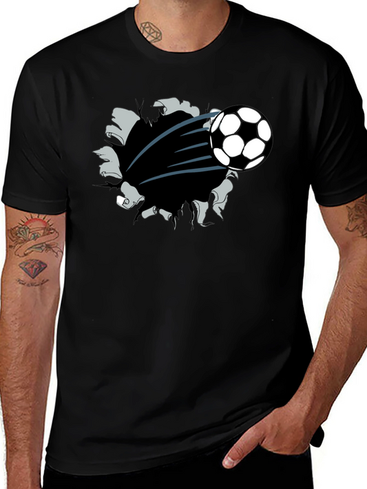 Soccer Ball Burst T-Shirt - Unique Graphic Tee