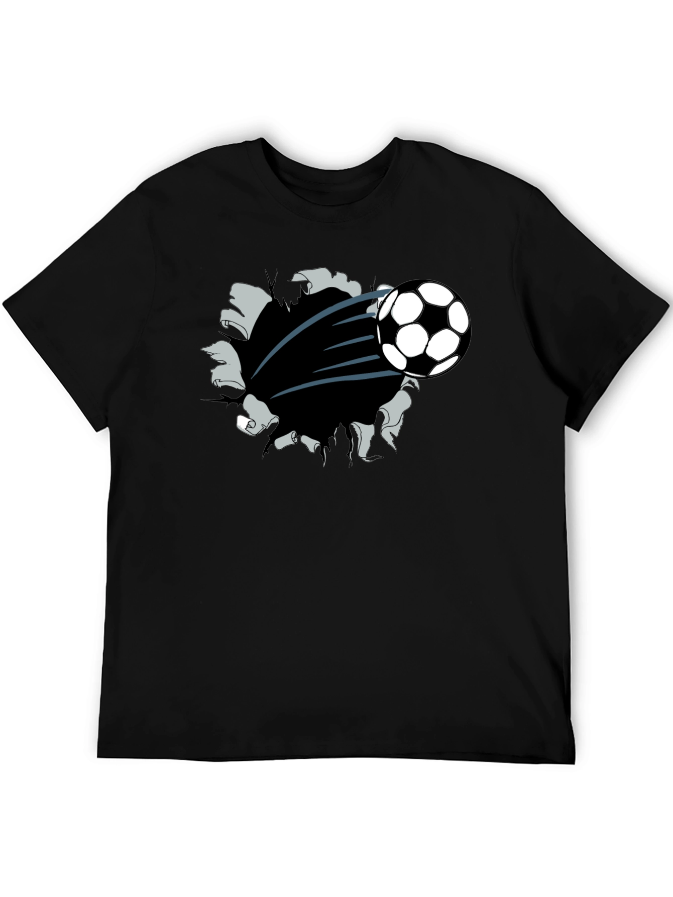 Soccer Ball Burst T-Shirt - Unique Graphic Tee