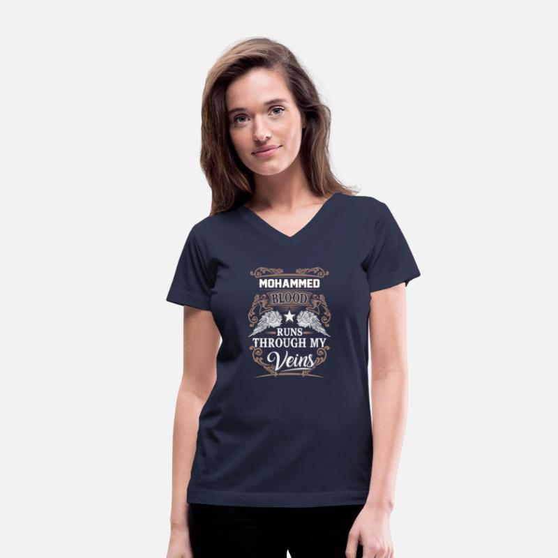 Mohammed Name T Shirt - Mohammed Blood Runs Throug