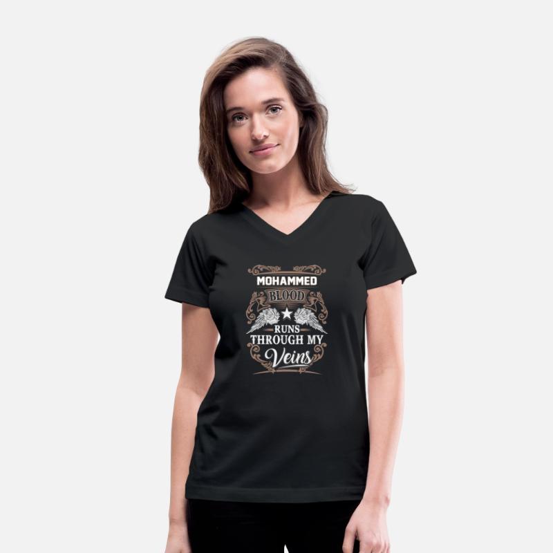 Mohammed Name T Shirt - Mohammed Blood Runs Throug