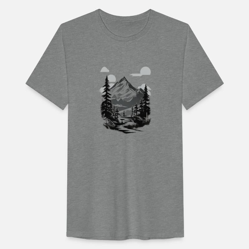 Monochrome Mountain Serenity