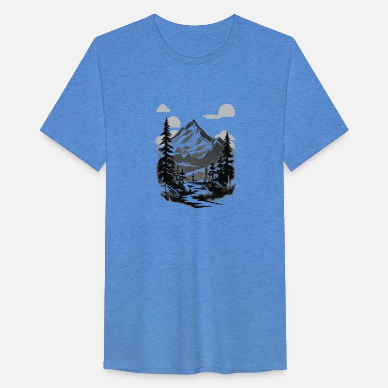 Monochrome Mountain Serenity