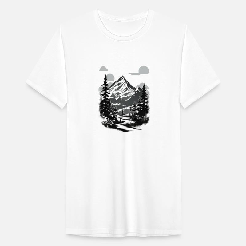 Monochrome Mountain Serenity