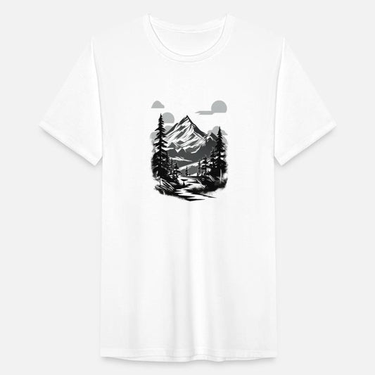 Monochrome Mountain Serenity