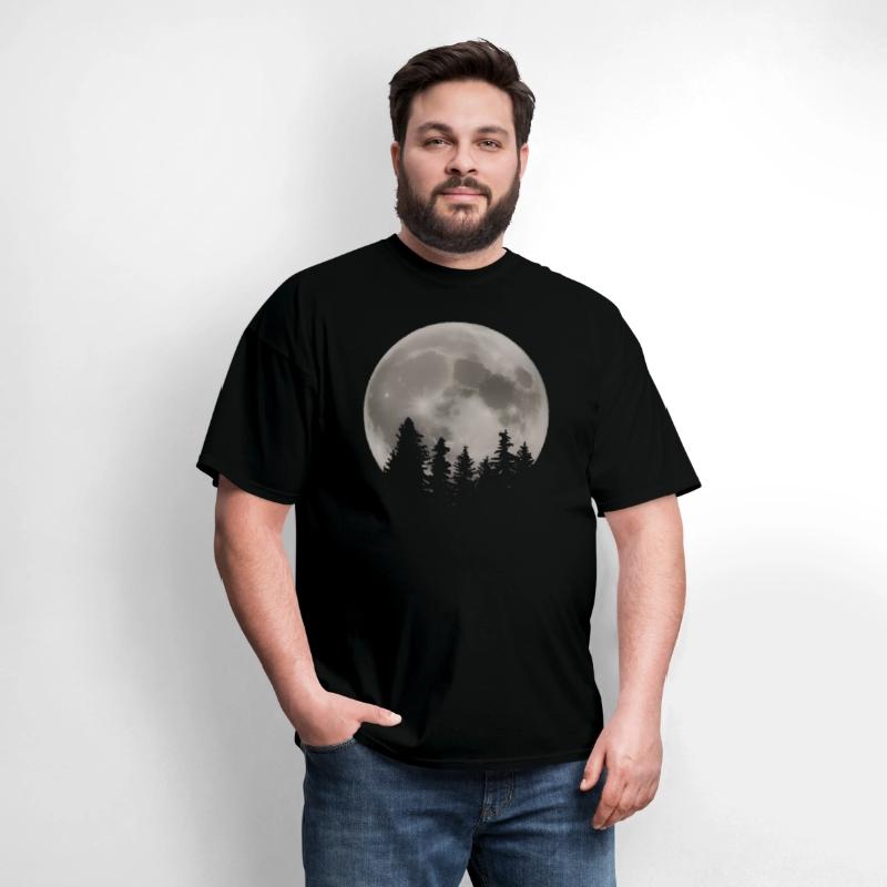Moon and trees