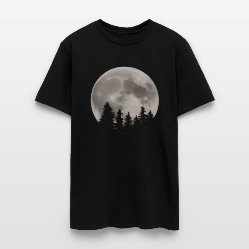 Moon and trees
