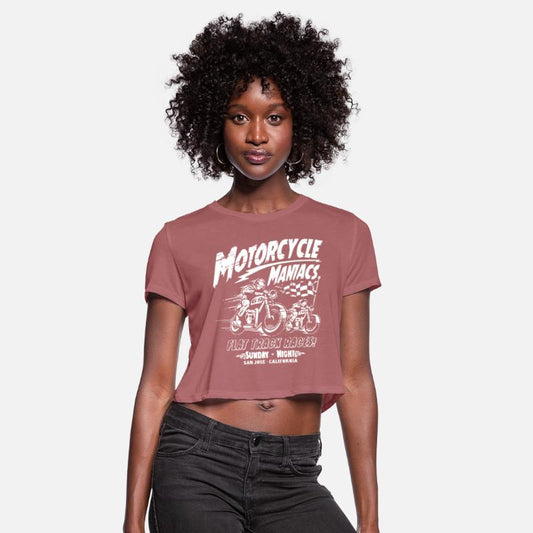 Motorcycle Maniacs Mens S 5Xl Flat Track Races San