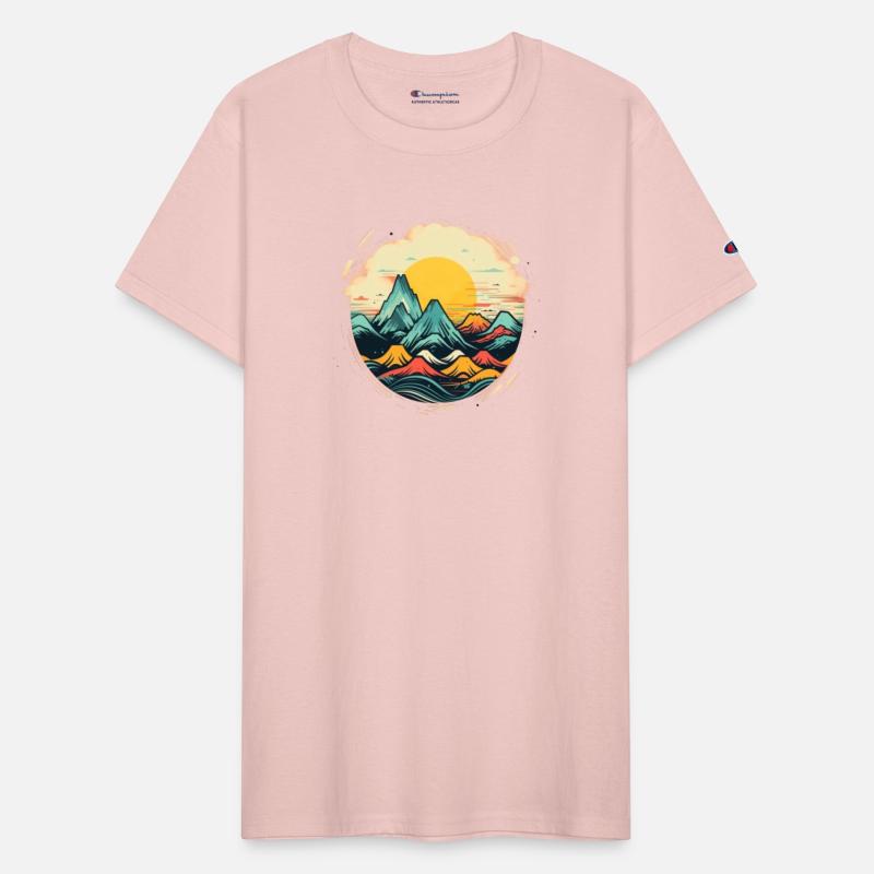 Mountains Sun Hiking Nature Shirt