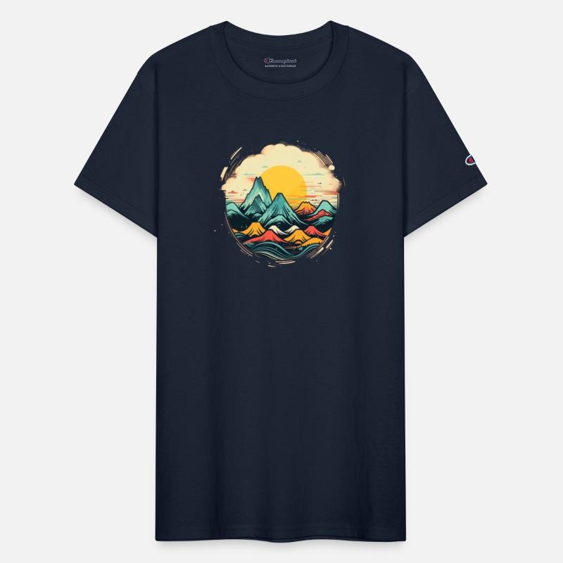 Mountains Sun Hiking Nature Shirt