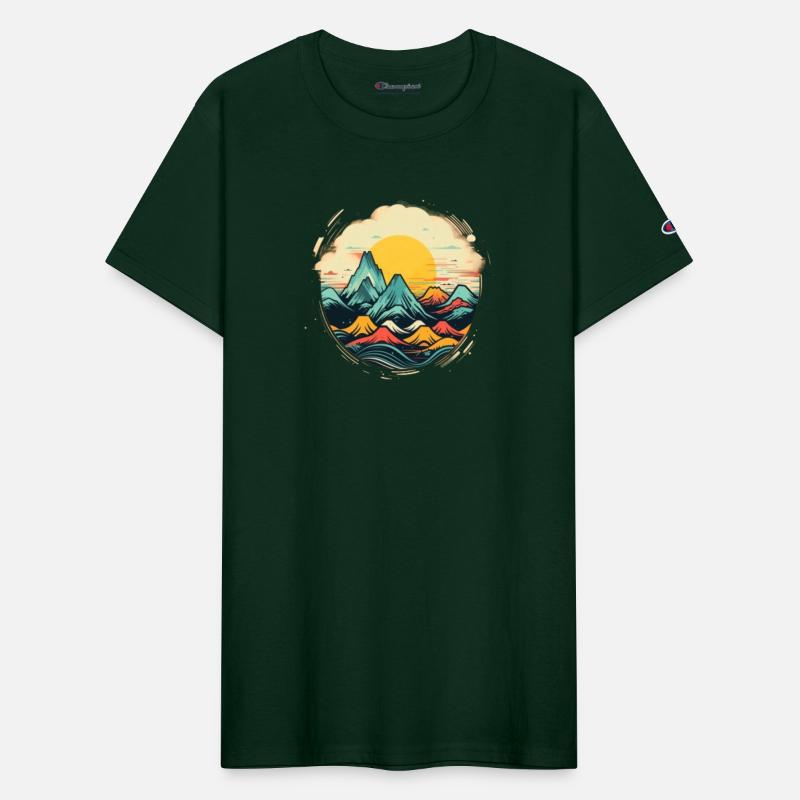 Mountains Sun Hiking Nature Shirt