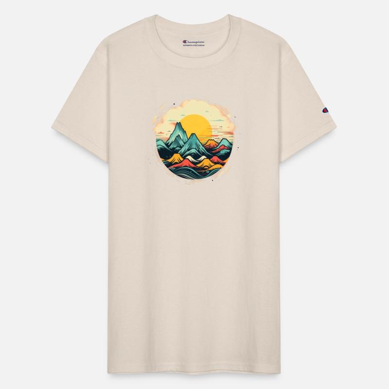 Mountains Sun Hiking Nature Shirt